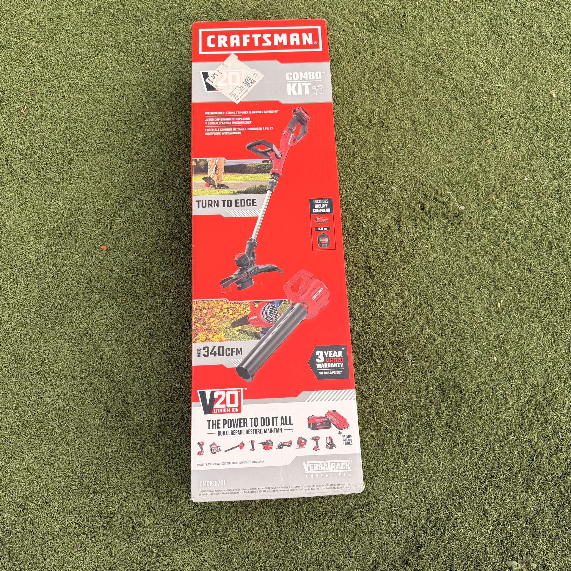 CRAFTSMAN 20V Max Blower & Trimmer Combo Kit – New