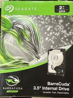 Seagate BarraCuda 2TB 3.5” Hard drive