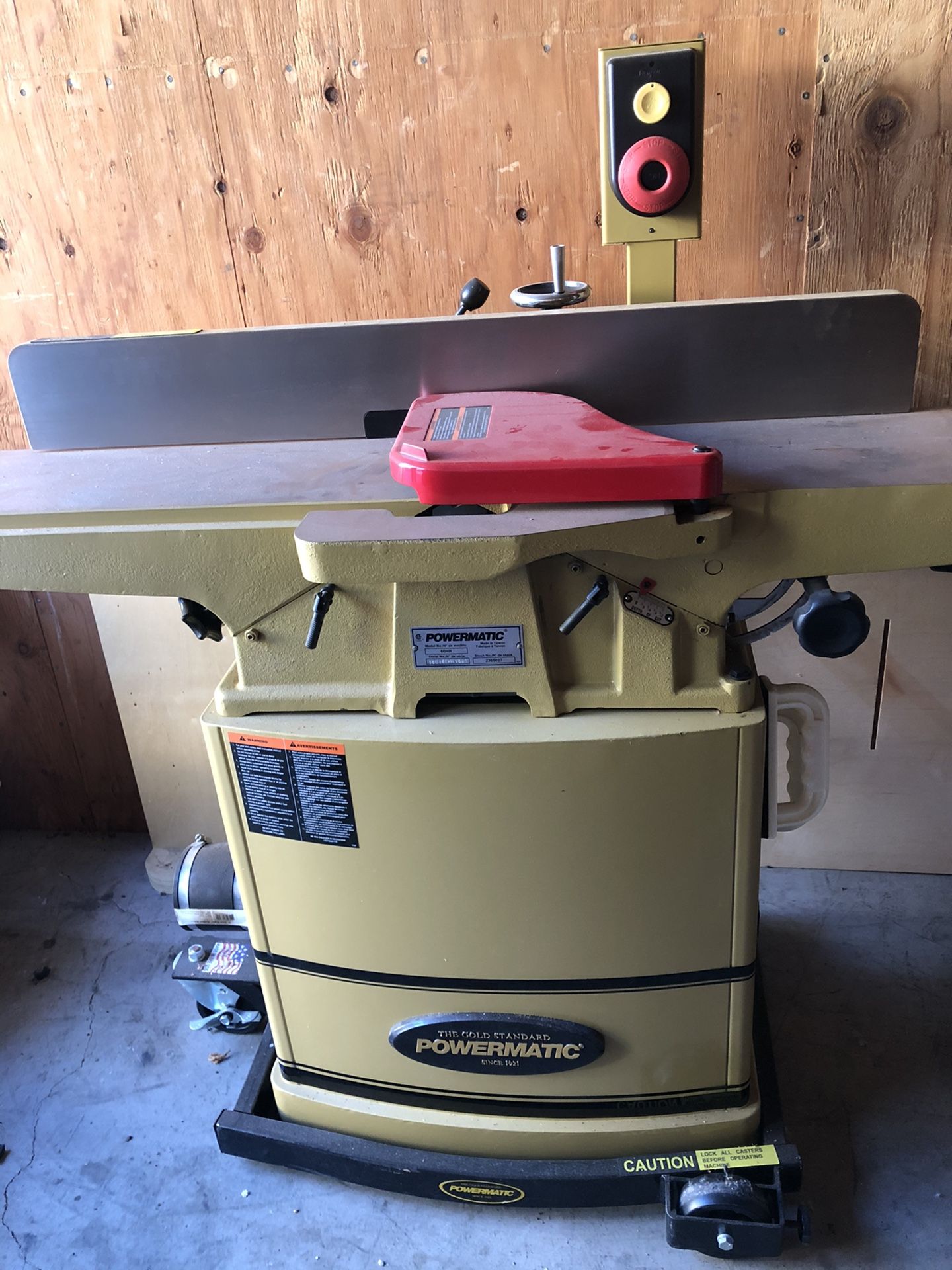 Powermatic 60HH 8 Jointer, 2HP 1PH 230V, Helical Head used for Sale