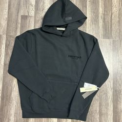 Essentials Fear Of God Hoodie Stretch Limo Black Xs