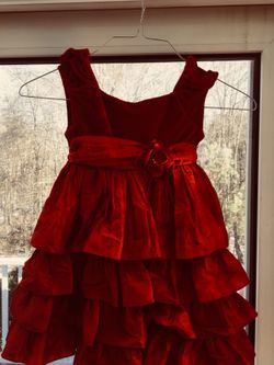 Infant dress. Size 4. Velvet/ silk