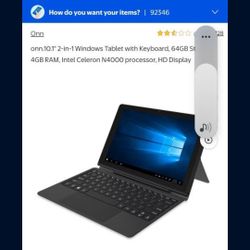10.1 Inch Tablet With Keyboard 