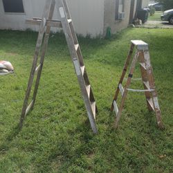 Two Wooden  Ladders