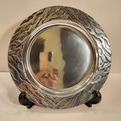 NIB Wilton Armetale Tiger Pattern Plate