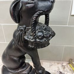 Iron Dog Door Stop