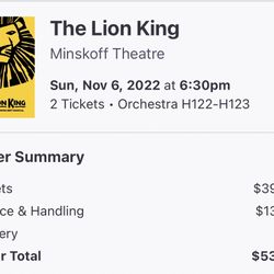 Lion King Broadway