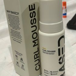 BASED Curl Mousse 6.8oz NEW | Volume + Definition | Lightweight No Crunch | Non Toxic Hair Styling Foam