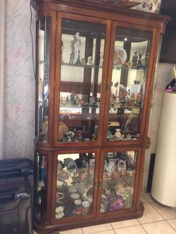 Wooden & Glass Display