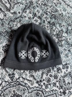 Chrome Hearts Black Waffle Knit Beanie