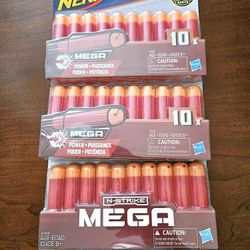 Mega Nerf Darts Lot 3x 10 Pack (30 Darts Total)