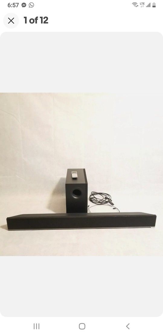 VIZIO S3821W-CO Bluetooth Sound Bar and Wireless Subwoofer w/ Remote