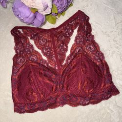 NEW Gilligan & O’Malley Burgundy Lace Bralette