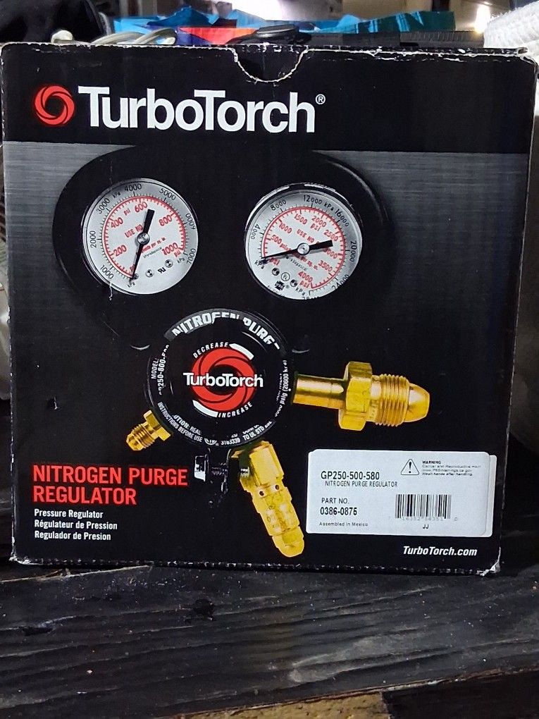 Turbo Torch Nitrogen Purge Regulator 