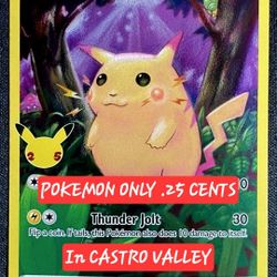 . 25 CENTS POKEMON AT KNUDSENS ICE CREAMERY IN CASTRO VALLEY 