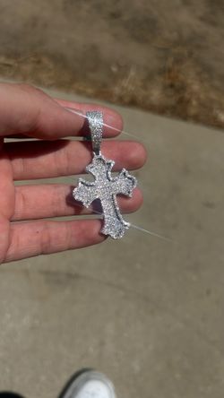 Moissanite Cross Pendant