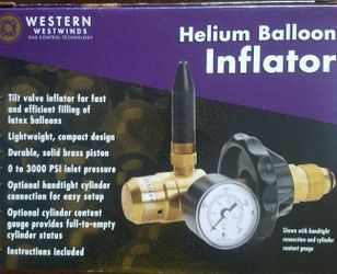 Helium Regulator For Latex Balloons 