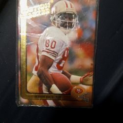 RARE 49er Fans Jerry Rice 1991 Edition 24k Football Card