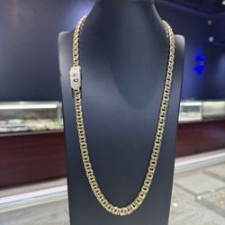 10kt Solid Chino Link Chain 70 Grams 