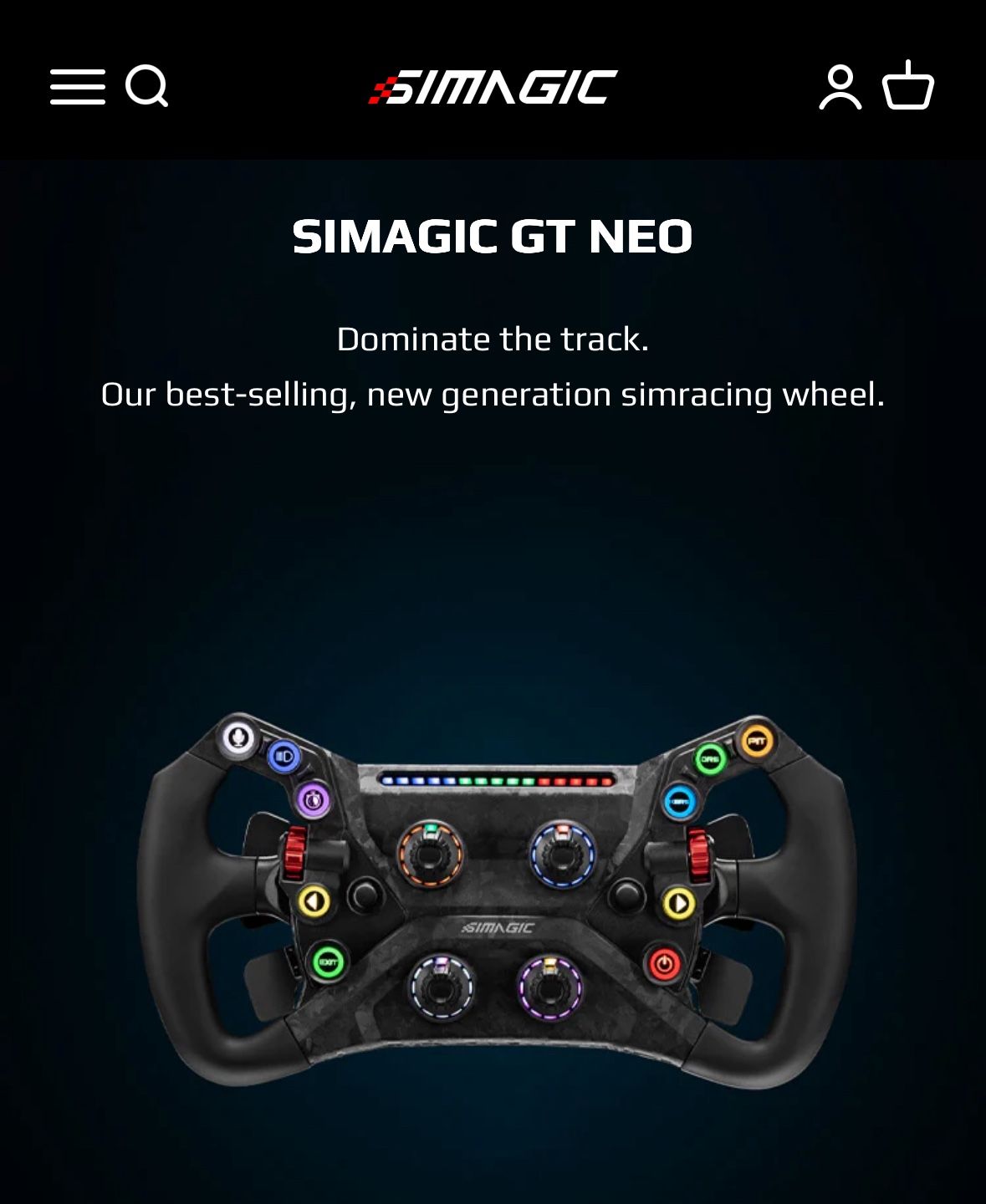 📦 FOR SALE: Simagic GT NEO Sim Racing Wheel w/ Maglink - Lightly Used