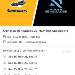 4 Arlington Renegades Tickets