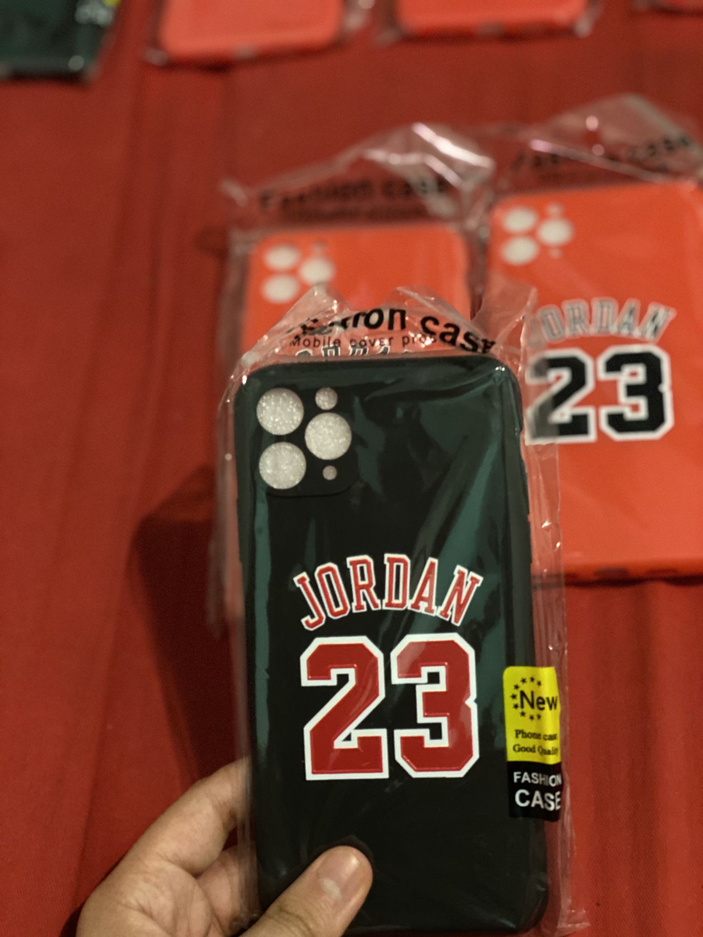 Jordan Brand new cases never used comes in a plastic bag