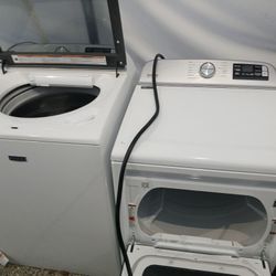 Maytag Commercial Washer And Dryer Set Electric Topload 
