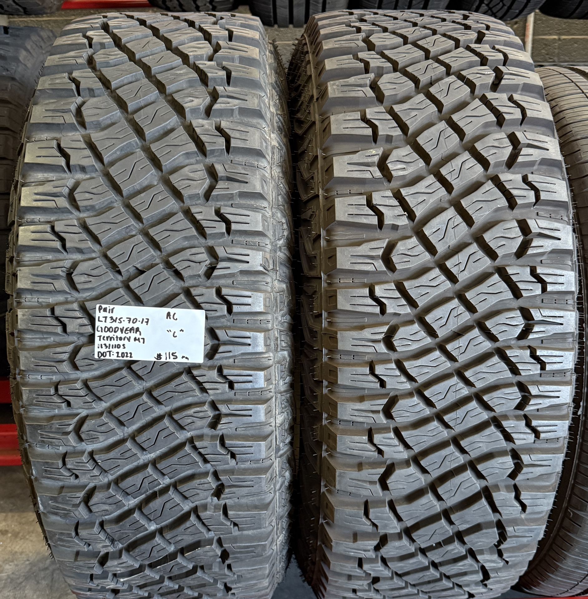 LT 315 70 17 Goodyear MT