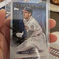 Freddie Freeman '22 Topps Stars Of MLB Insert Baseball Card '17 Bowman '18 Topps Baseball Cards 