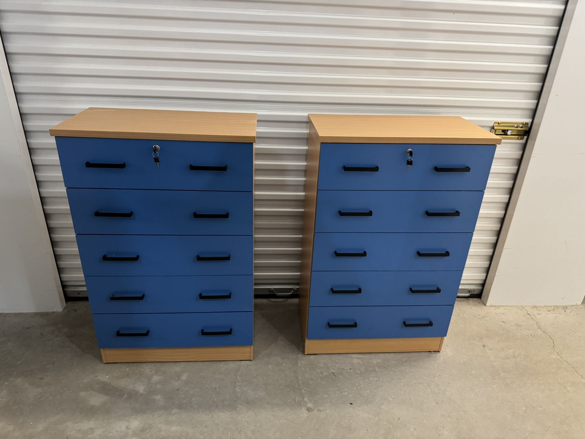 5 Drawer Dressers with a Lock on top drawer - $60 Each.