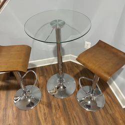 Bar table and stools (3) piece