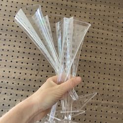 Four Plastic Party Champagne Flutes 