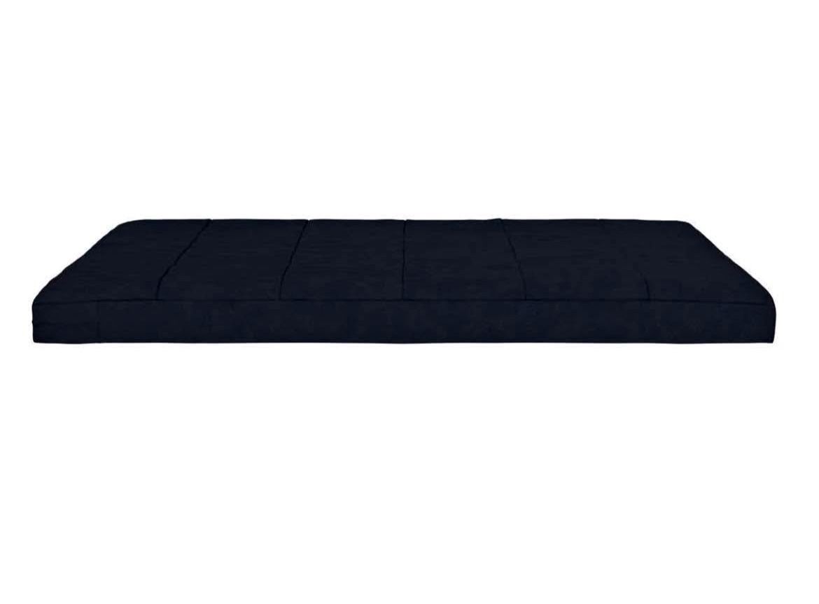 6 Inch Full Size Quilted Microfiber Futon Mattress, Blue
