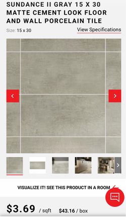 Sundance II Gray 15x30 Matte Porcelain Tile