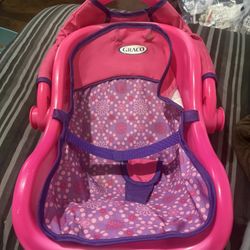 2015 Pink Graco Toy Doll Car Carrier Rocking Seat Chair Infant Baby Doll