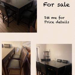 Dining room table For Sale (Price Can Be Negotiated) 