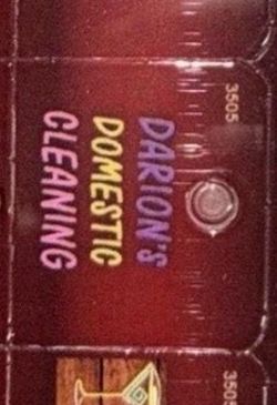 Darion's Domestic Cleaning Coupon Card