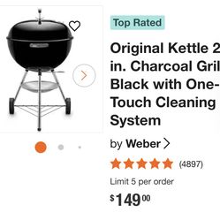 Weber charcoal grill