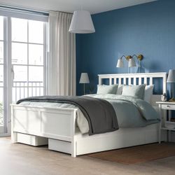 Queen IKEA Hemnes bed frame - Used