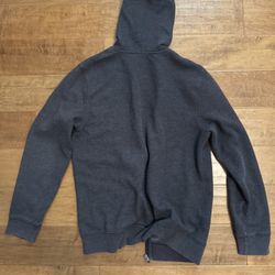Dark gray zip up hoodie