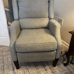 Light Blue Electric Recliner