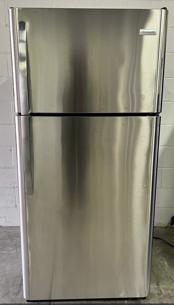 Stainless Steel Refrigerator Fridge With Freezer With Delivery Frigidaire Brand 