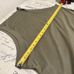 Olive Green Tank Top XL