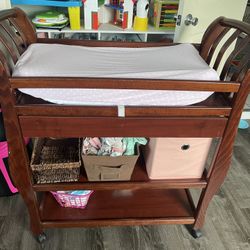 Wooden Changing Table 