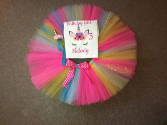 Unicorn tutu outfit
