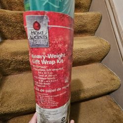 New, never used, long Christmas wrapping paper. 