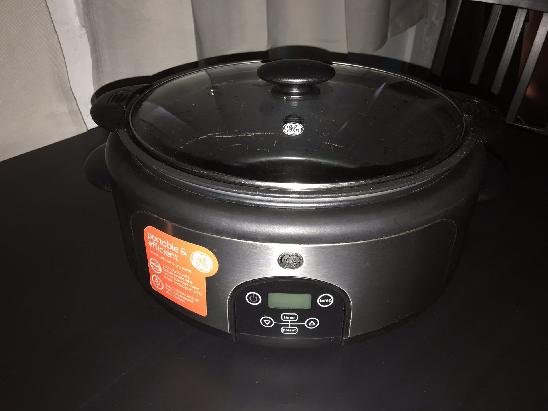 GE Slow Cooker large Crock pot