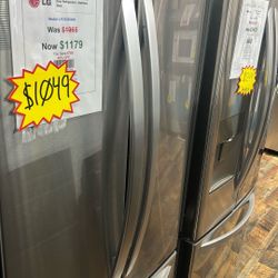 LG Refridgerator- One Year Warranty Included!