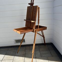 Monet wooden art easel, portable field easel