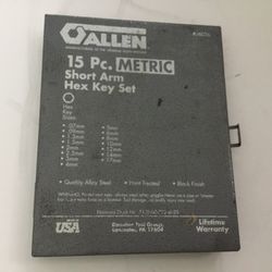 Allen Wrench Manufacturer. 15 Piece Short Arm Metric Hex Key Set, 