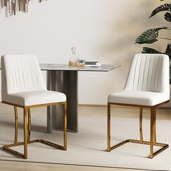 ✨ 	Brand new LSSBOUGHT Velvet Dining Chairs – Set of 2 ✨